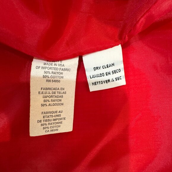 VTG Christian Dior Blazer Peplum Jacket Houndstooth Print Lined SZ 2 Made In USA - Picture 11 of 11